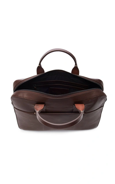 Shop Troubadour Trailblazer Leather Briefcase In Brown
