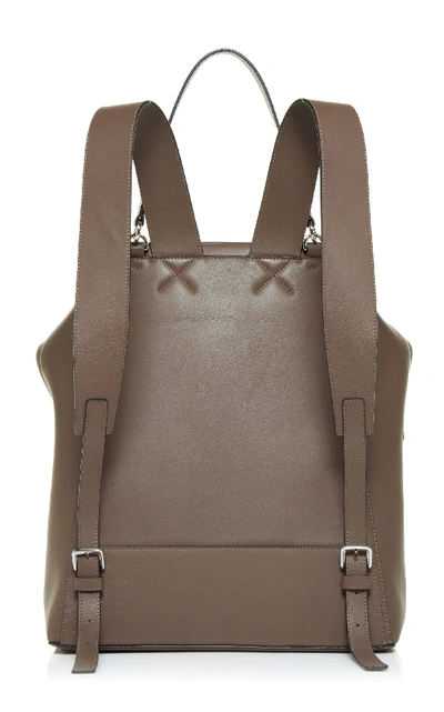 Shop Loewe Goya Calfskin Backpack In Brown