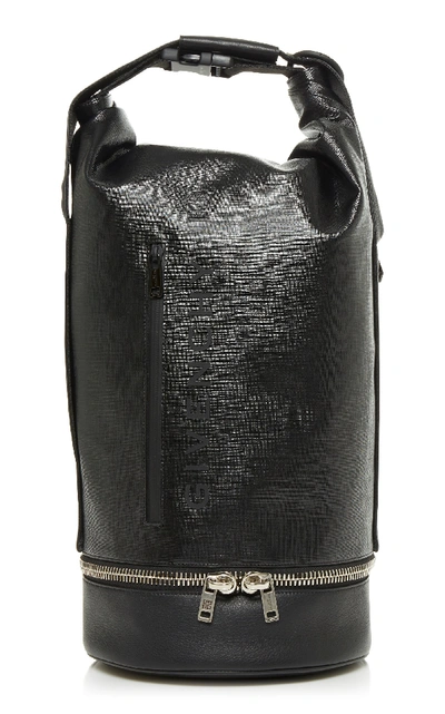 Shop Givenchy Jaw Large Faux Leather Bag In Black