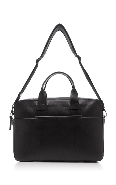 Shop Troubadour Zip Leather Briefcase In Black