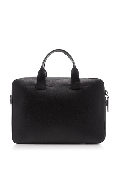 Shop Troubadour Zip Leather Briefcase In Black