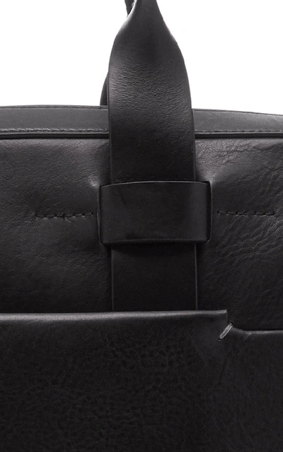 Shop Troubadour Zip Leather Briefcase In Black