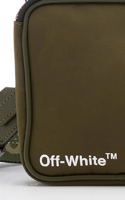 Shop Off-white Logo Shell Belt Bag In Green