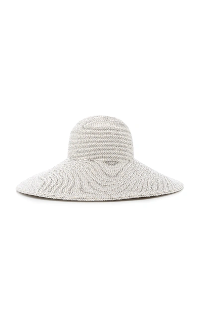 Shop Eric Javits Floppy Woven Sun Hat In White