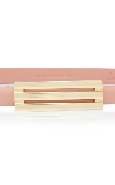 Shop Anderson's Leather Belt In Pink