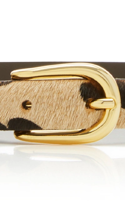 Shop Anderson's Animal-print Leather Belt