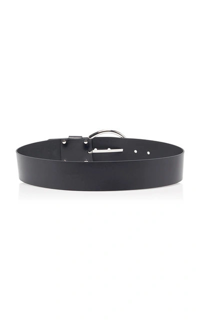 Shop Isabel Marant Zoy Leather Belt In Black