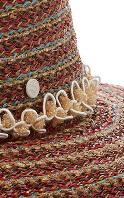 Shop Maison Michel Kate Straw Hat In Brown