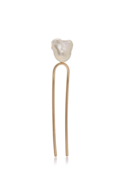 Shop Sophie Bille Brahe Grace Blanc Hair Pin In Neutral