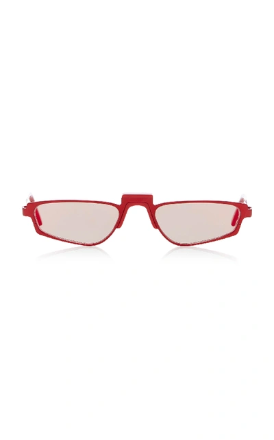 Shop Andy Wolf Ojala Acetate Sunglasses In Red