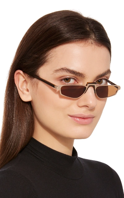 Shop Andy Wolf Ojala Acetate Sunglasses In Neutral