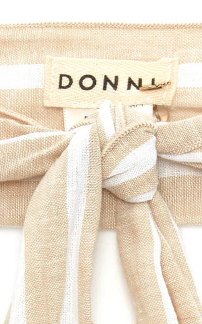 Shop Donni Gigi Linen-blend Headband In Neutral