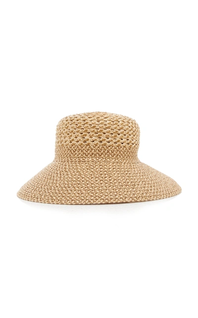 Shop Eric Javits Trophy Gal Woven Hat In Neutral