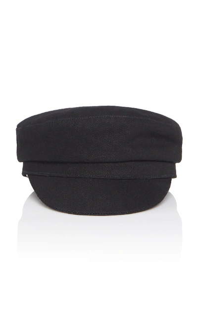 Shop Isabel Marant Evie Wool-blend Felt Cap In Black