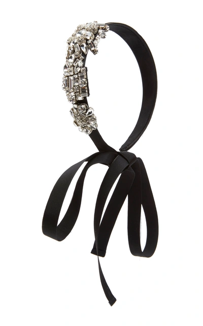 Shop Dice Kayek Side Embellished Headband In Black