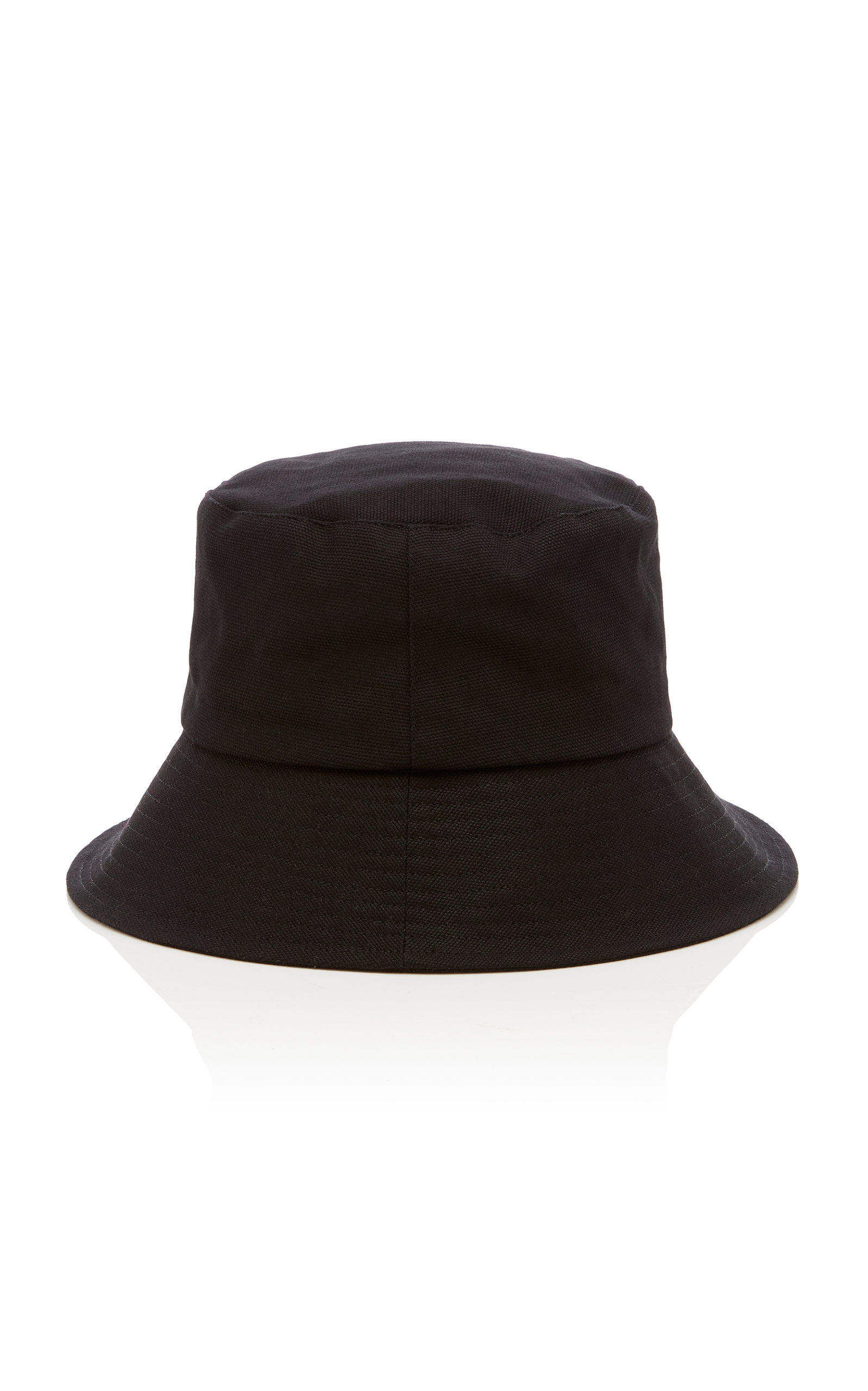 Lack Of Color Wave Cotton-canvas Bucket Hat In Black | ModeSens