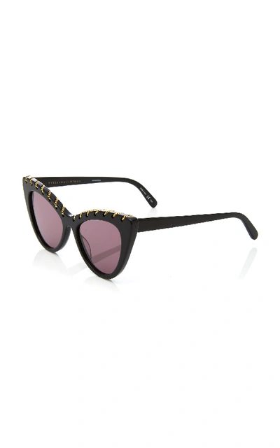 Shop Stella Mccartney Falabella Sunglasses In Black