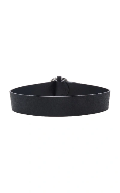 Shop Anderson's Nappa Leather O-ring Belt In Black