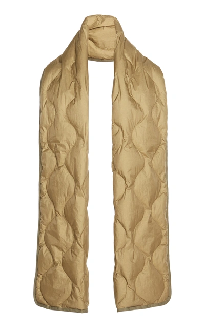 Shop Isabel Marant Bremon Oversized Quilted Shell Scarf In Brown