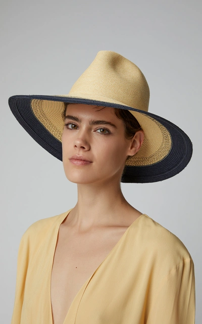 Shop Albertus Swanepoel Vanessa Straw Hat In Multi
