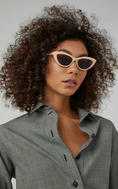 Shop Stella Mccartney Falabella Cat-eye Acetate Sunglasses In Pink