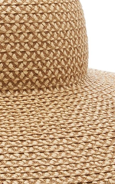 Shop Eric Javits Giant Floppy Woven Hat In Neutral