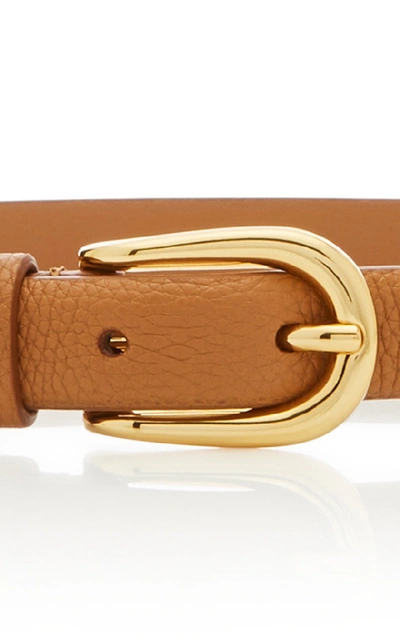 Shop Anderson's Nappa Calf Leather Belt In Neutral