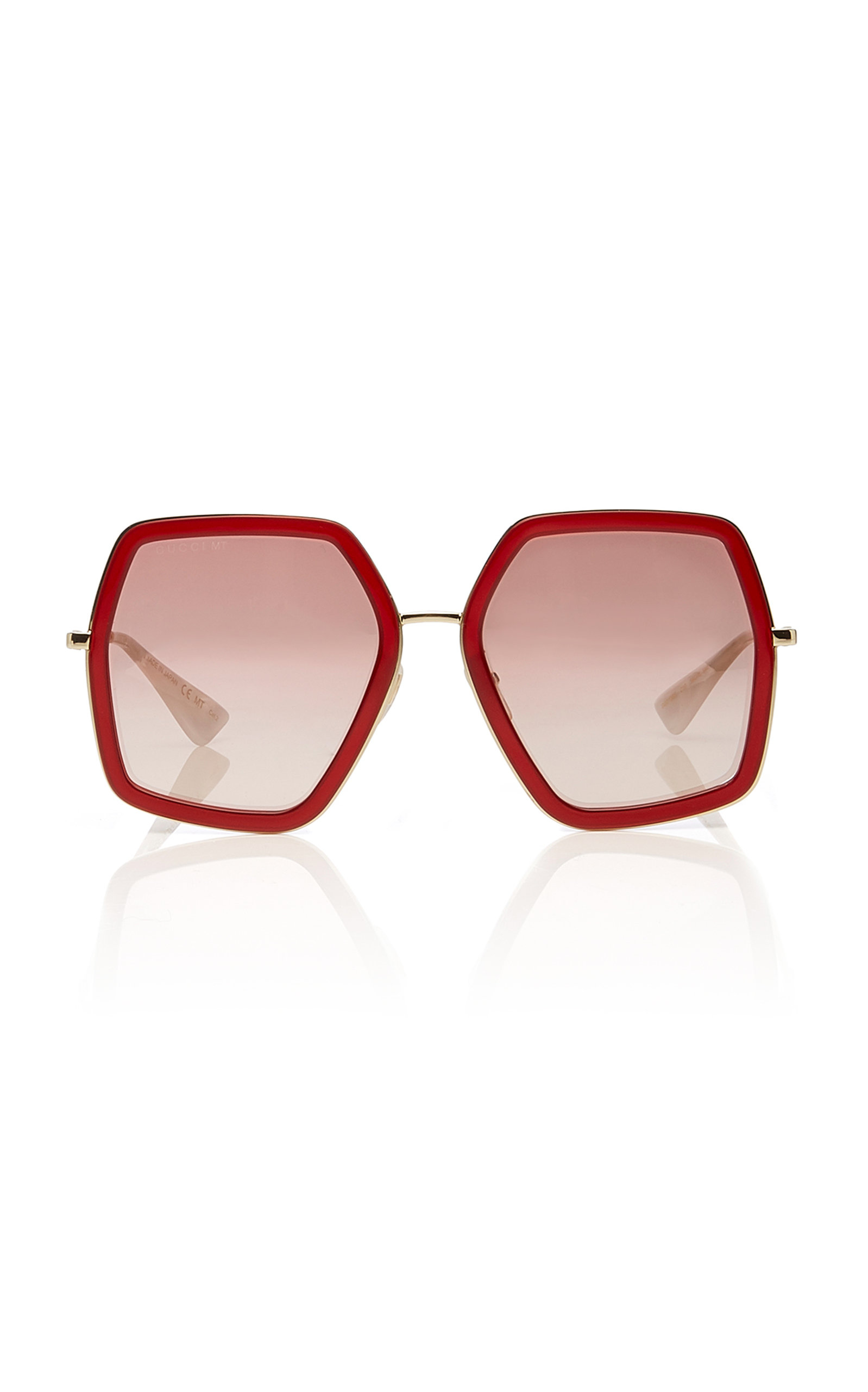 gucci hexagon frame glasses