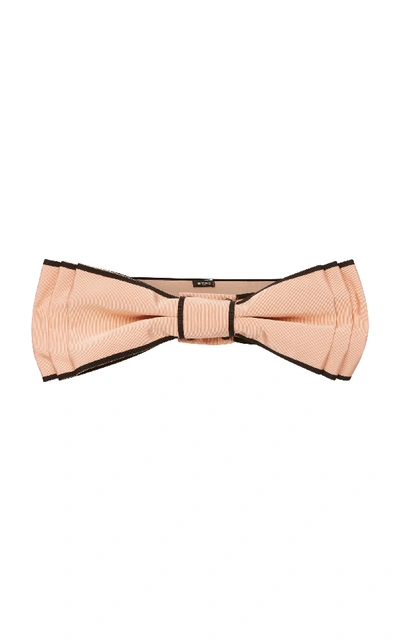 Shop Etro Cintura Donna Asta Tessuto Cotton-blend Belt In Pink