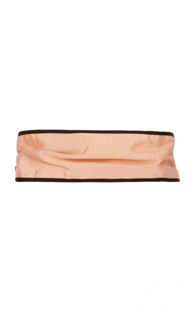 Shop Etro Cintura Donna Asta Tessuto Cotton-blend Belt In Pink