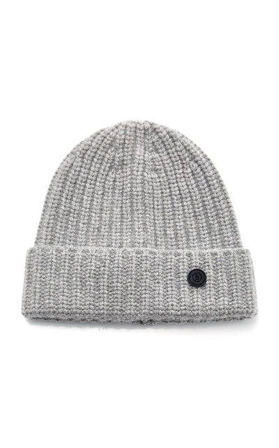 Shop Bogner X White Cube Candela Ribbed Cashmere Beanie In Grey