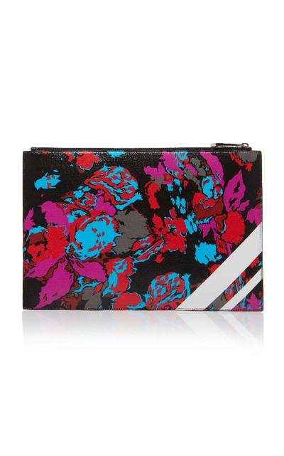 Shop Givenchy Printed Leather Pouch In Multi