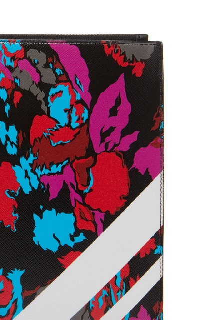 Shop Givenchy Printed Leather Pouch In Multi