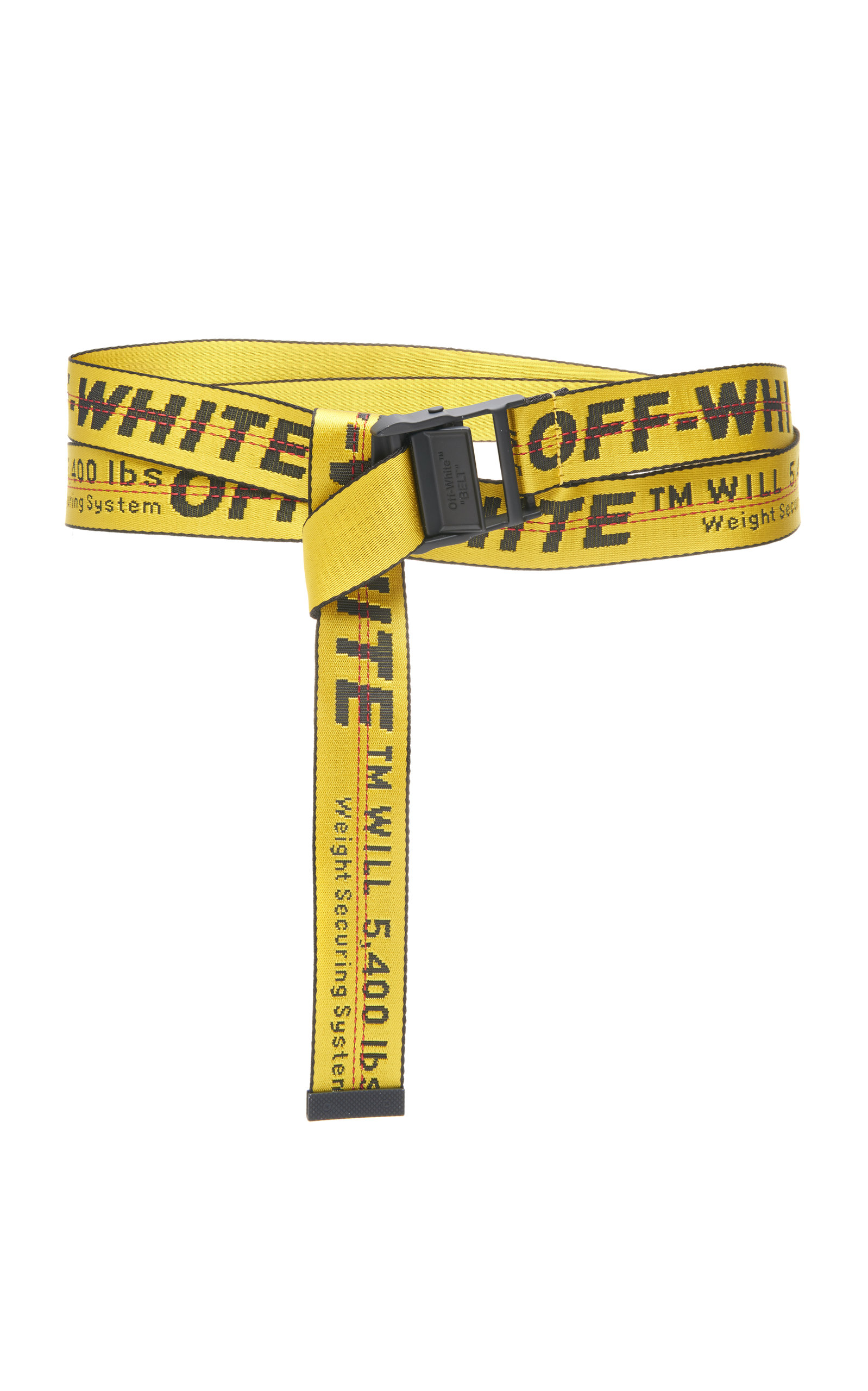 Off-white Classic Industrial Belt In Yellow/black | ModeSens