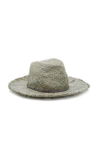 Shop Albertus Swanepoel Laguna Straw Hat In Grey