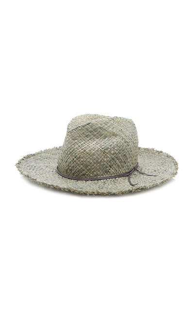 Shop Albertus Swanepoel Laguna Straw Hat In Grey