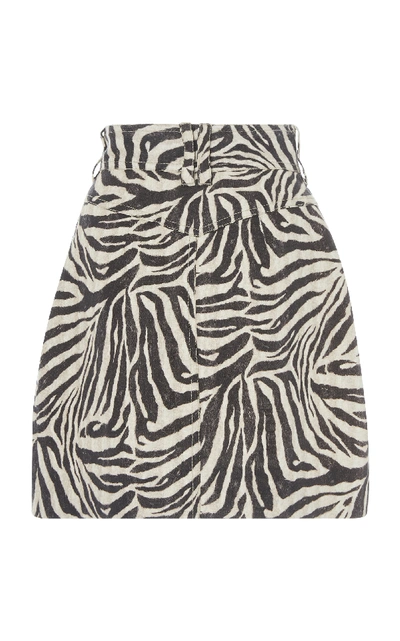 Shop Zimmermann Corsage Safari Mini Skirt In Animal
