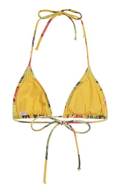 Shop Lenny Niemeyer Floral-print Bikini Top