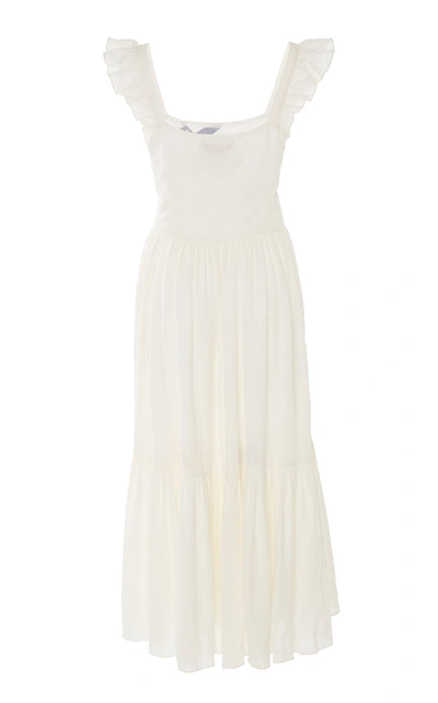 Shop Carolina K Nika Linen Dress In White