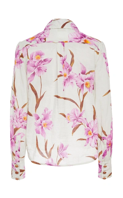 Shop Zimmermann Cotton-poplin Shirt In Floral