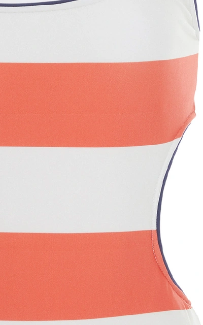 Shop Salinas Retro Speed One-piece Swimsuit In Stripe