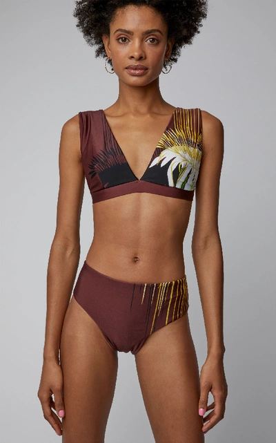 Shop Lenny Niemeyer Wide-strap Printed Bikini Top