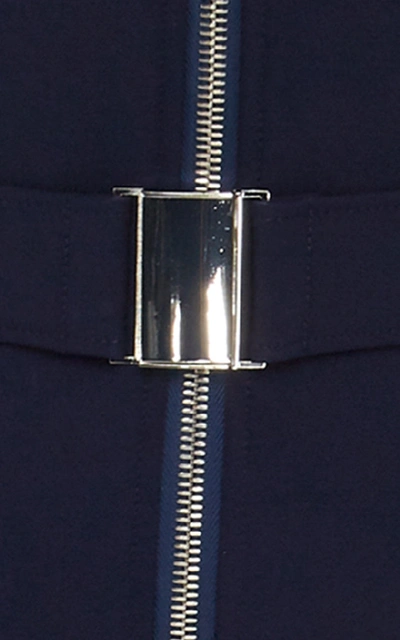 Shop Cordova Striped Stretch-shell Snowsuit In Navy