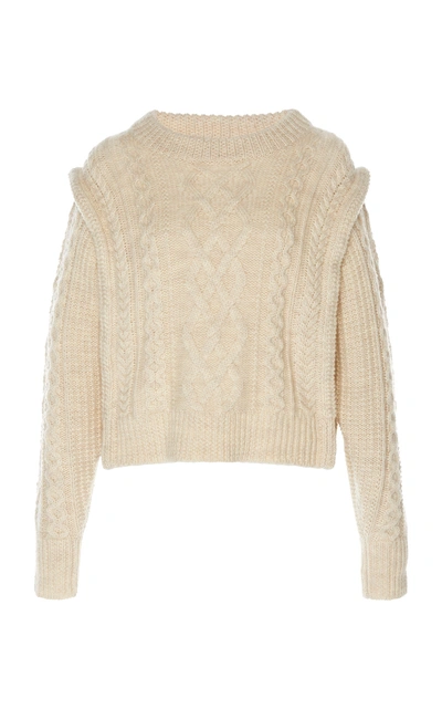 Shop Isabel Marant Étoile Tayle Wool Sweater In White