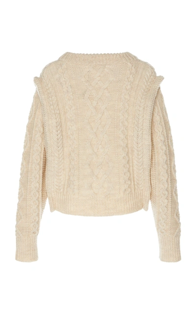 Shop Isabel Marant Étoile Tayle Wool Sweater In White