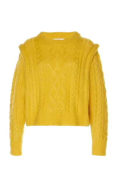 Shop Isabel Marant Étoile Tayle Wool Sweater In Yellow