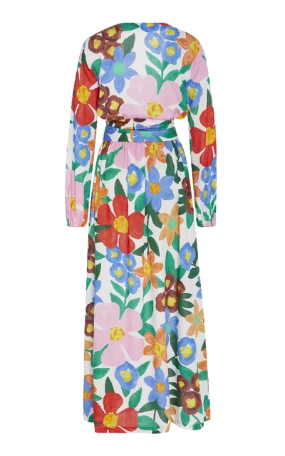 Shop Mara Hoffman Luna Floral-print Maxi Dress