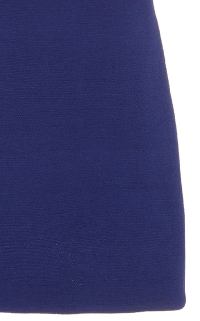 Shop Marina Moscone Exclusive Silk-blend Tunic In Blue