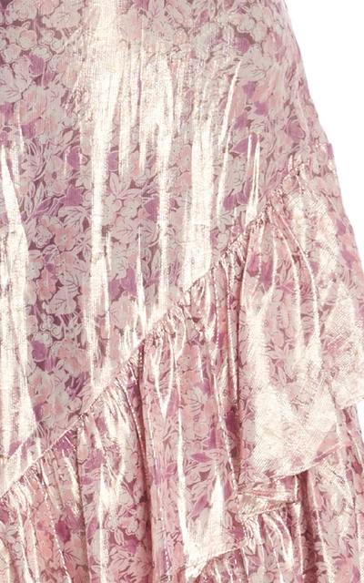 Loveshackfancy Angelica Metallic Maxi Dress In Tulipwood ModeSens