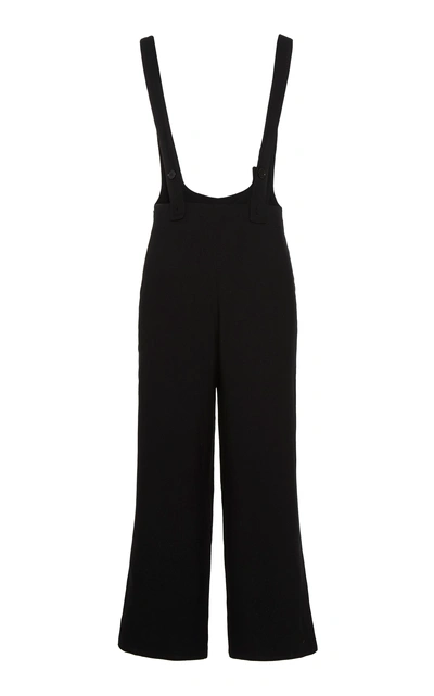 Shop Alexa Chung Sleeveless Cropped Jumpsuit In Black